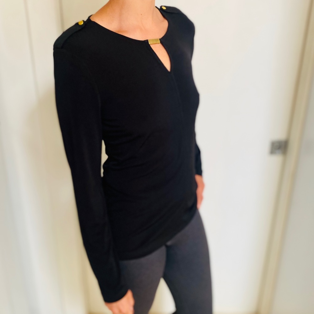 Banana Republic keyhole blouse